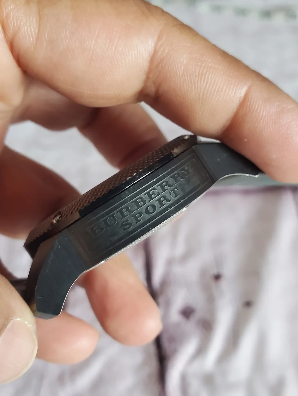 Burberry Sport Endurance Chronograph Watch Gray. For Parts - Picture 10 of 11